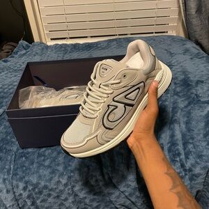 Dior B30’s Gray and White Men's Sneakers